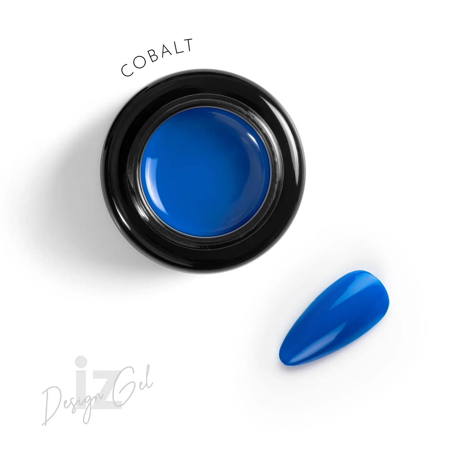 Iz Beauty Design Gel Cobalt DG013 nailartgel blå