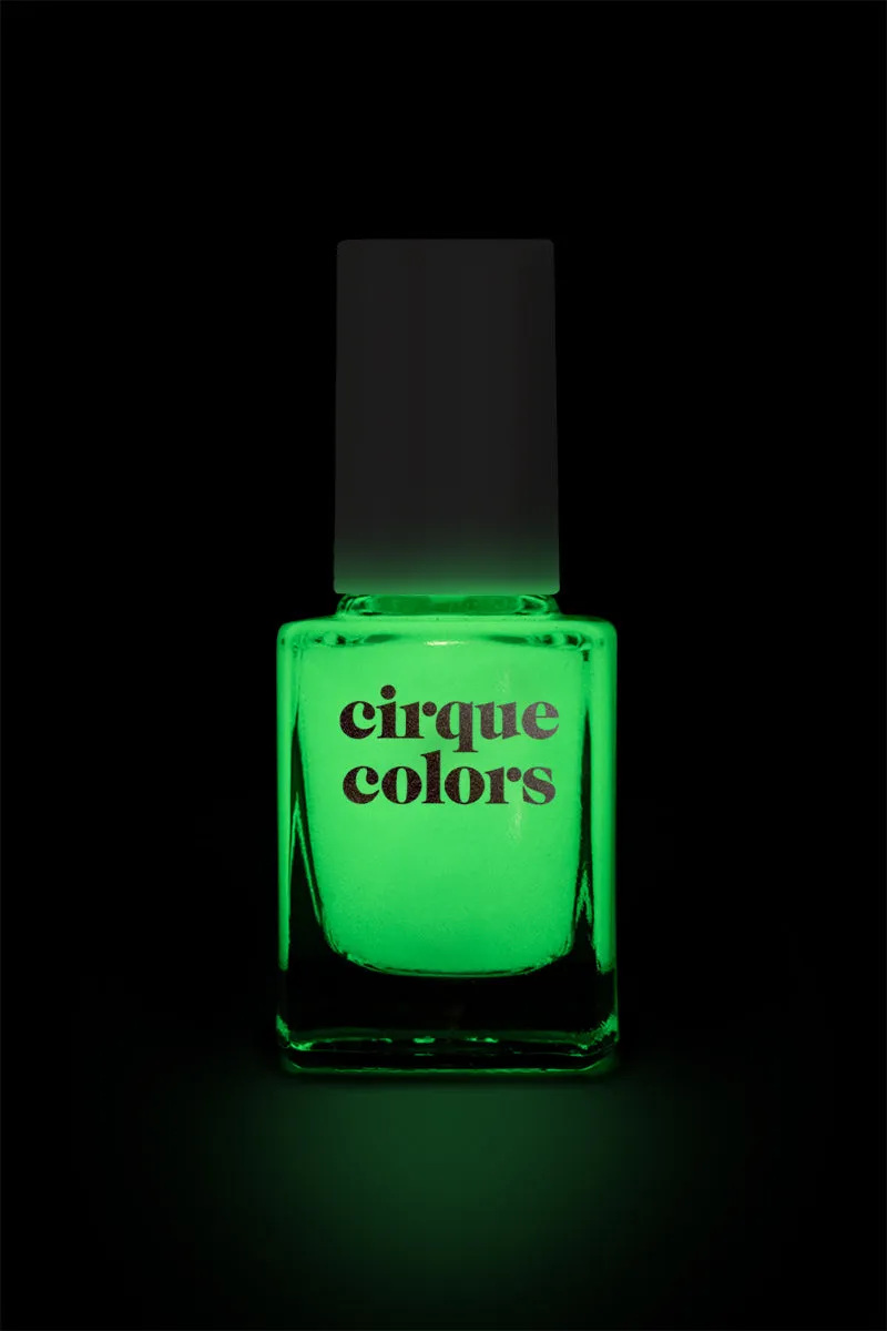 Cirque Colors Phantom Glow topplack självlysande grön