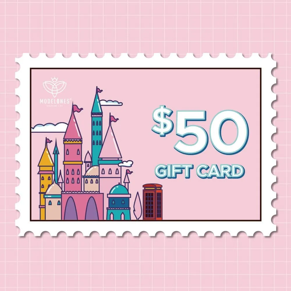 Modelones $50 presentkort e-gift card 50 dollar digital
