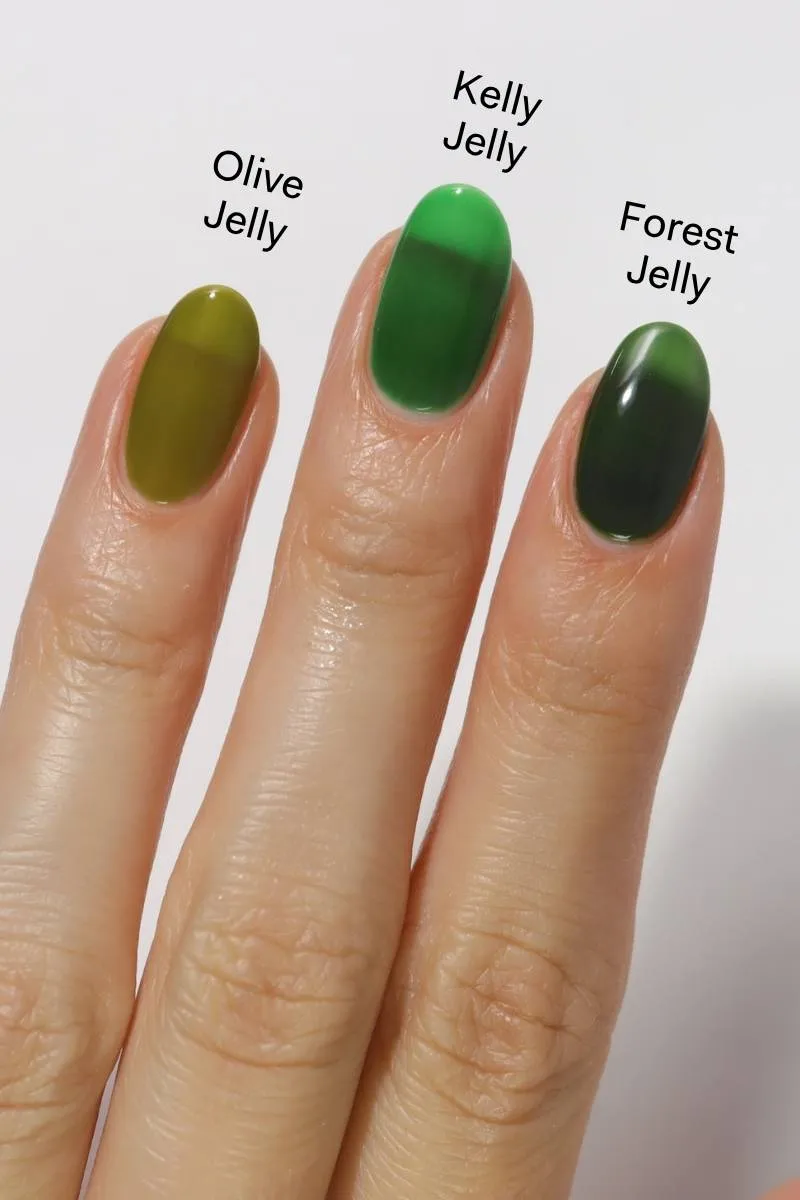 Cirque Colors Forest Jelly nagellack mörkgrön jelly