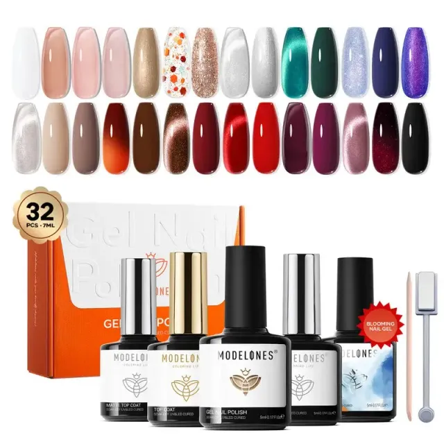 Modelones Blooming Time gellack set krämlack höstkit