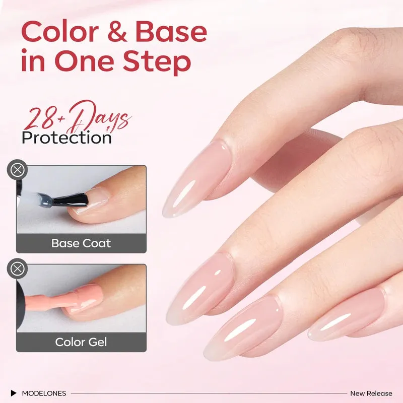 Modelones Rubber Base Coat basgellack 6-pack nude