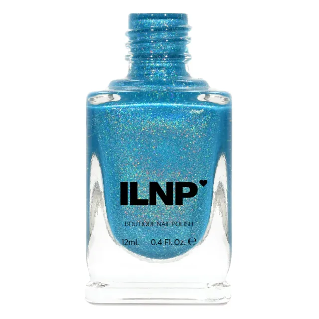 ILNP Float On nagellack aqua ultra holografiskt