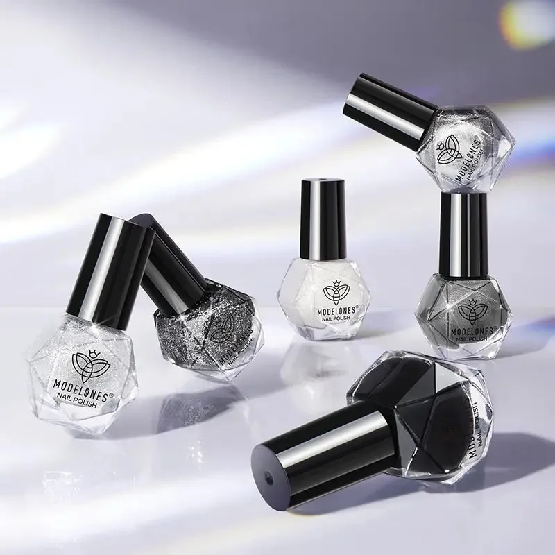 Modelones Smoke And Ice nagellacksset 6 färger cat eye