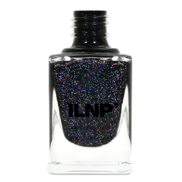 ILNP Party Bus nagellack svart jelly holo