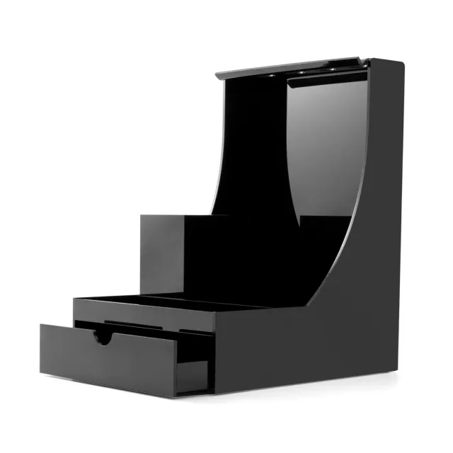 Iz Beauty Black Branded Desk Tidy förvaring akryl