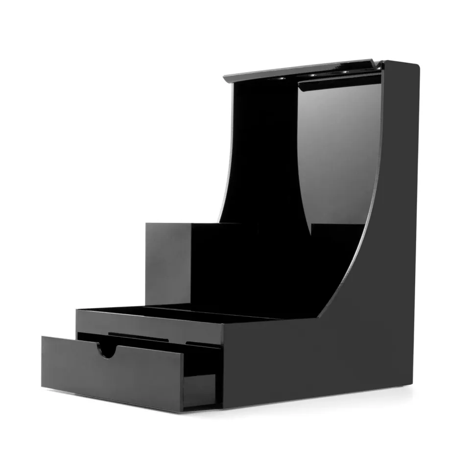 Iz Beauty Black Branded Desk Tidy förvaring akryl