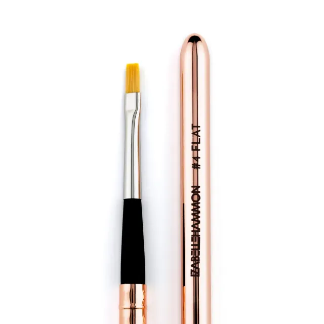 Iz Beauty Filbert #4 gelpensel metall flat fransk