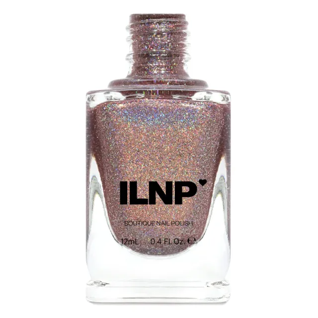 ILNP Ultra Holo Close Knit nagellack varmrosa