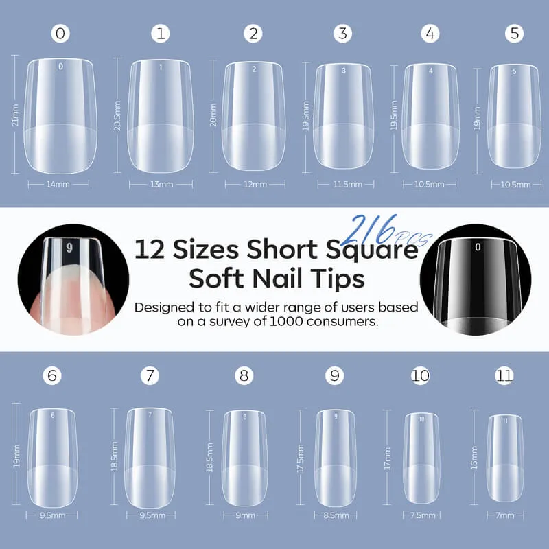 Modelones Semi-Frosted nageltips halvmatt full cover
