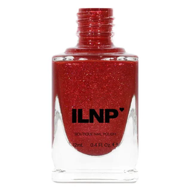 ILNP Stopping Traffic holografiskt nagellack röd