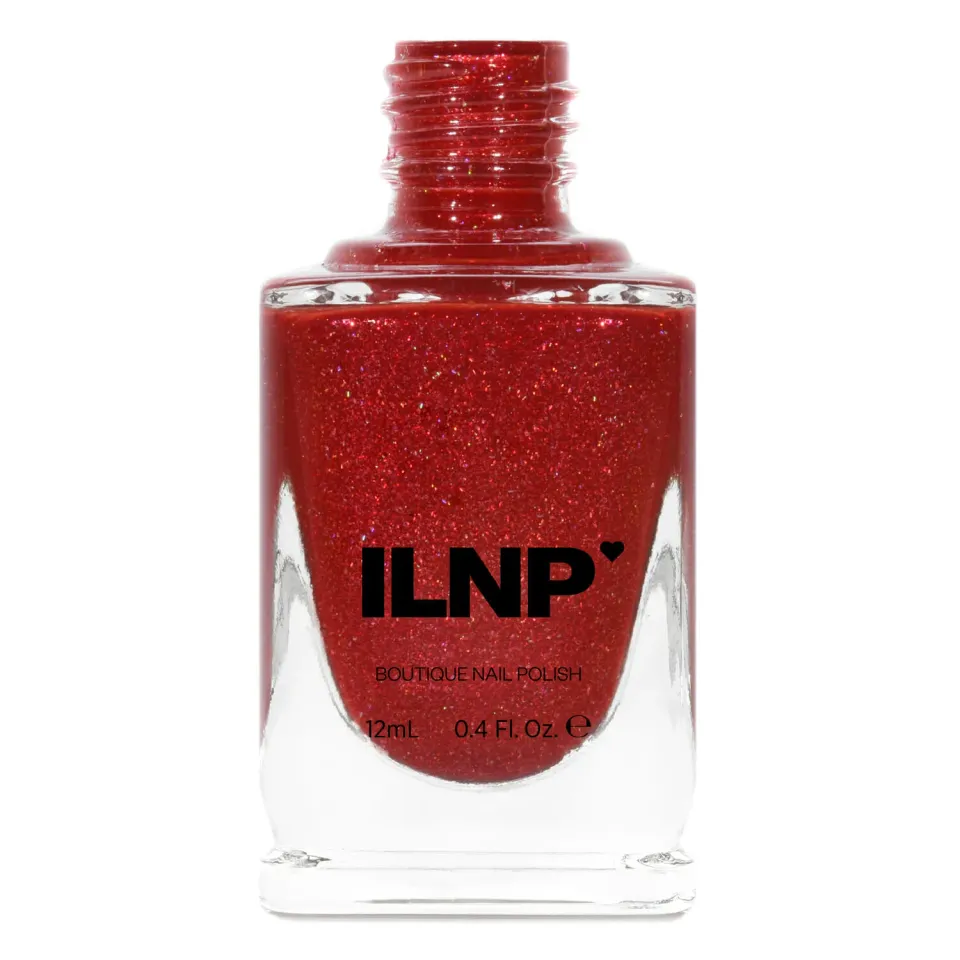 ILNP Stopping Traffic holografiskt nagellack röd