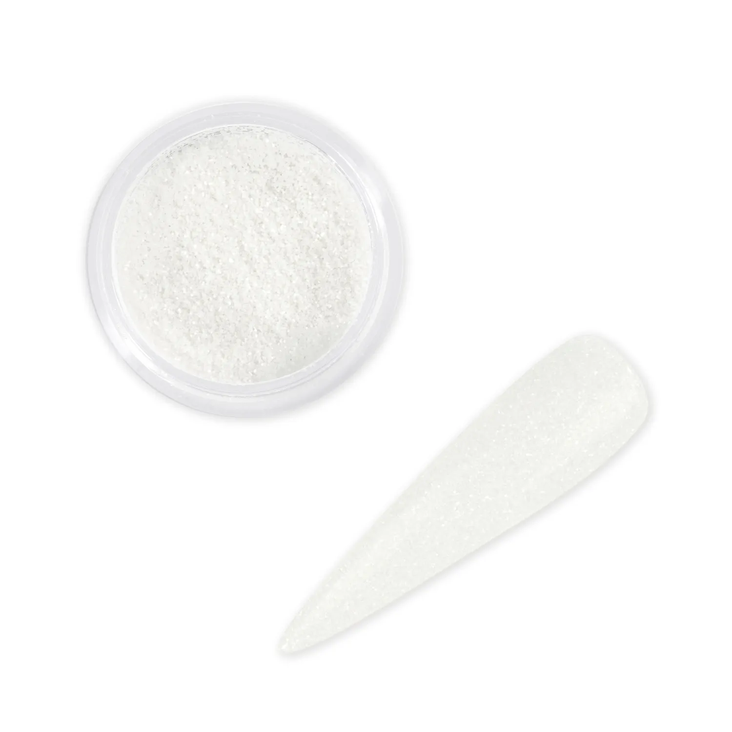 Iz Beauty Snow White nagelglitter vitt iris 6 g