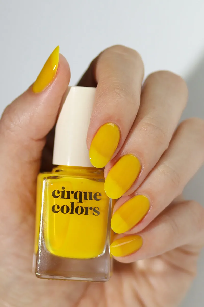 Cirque Colors Piña Jelly nagellack gul transparent