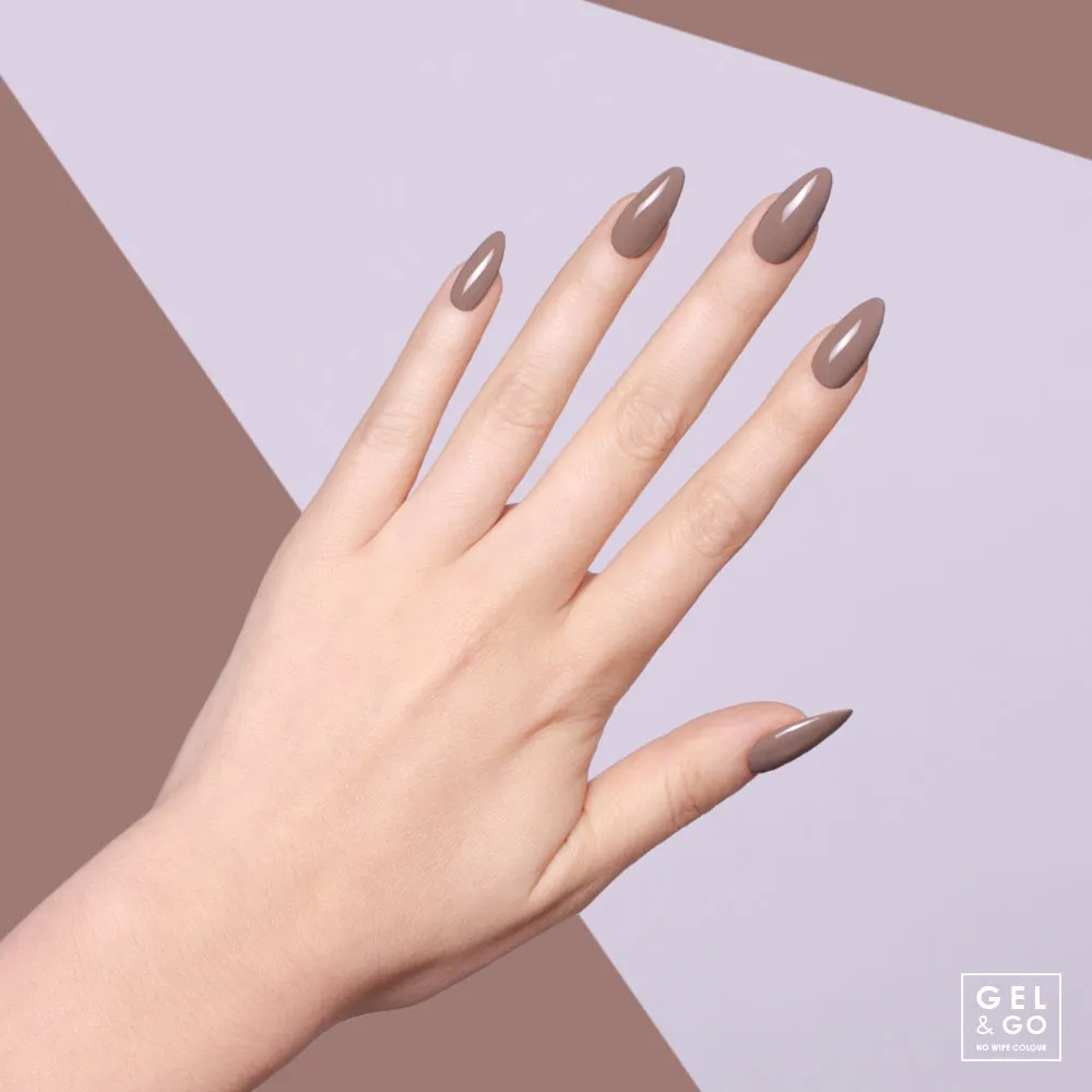 Iz Beauty GEL&GO Sticky Toffee GG1057 gelpolish 12 ml varm kola