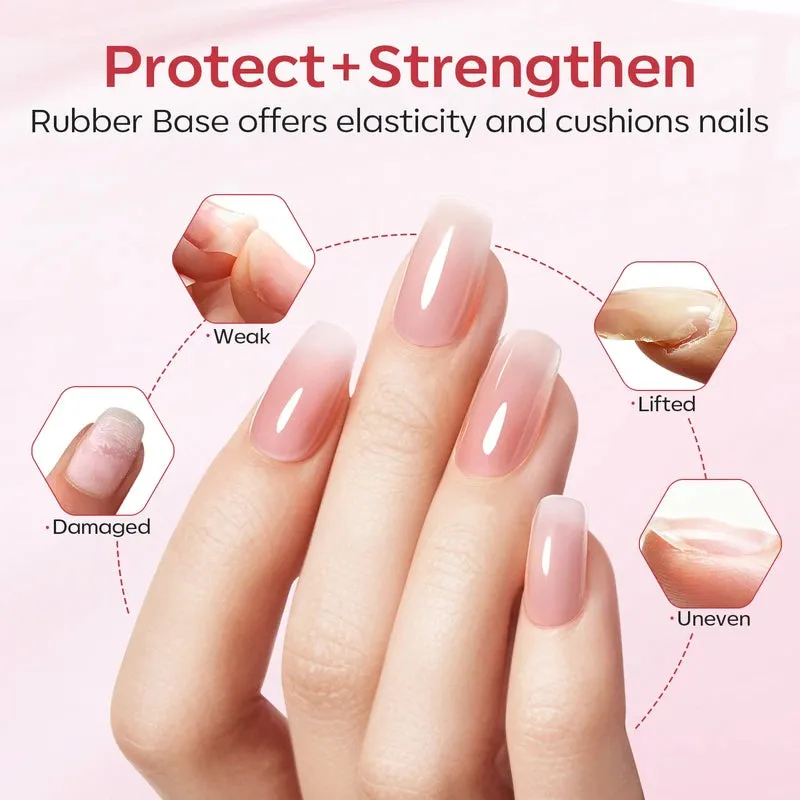 Modelones Rubber Base Coat basgellack 6-pack nude