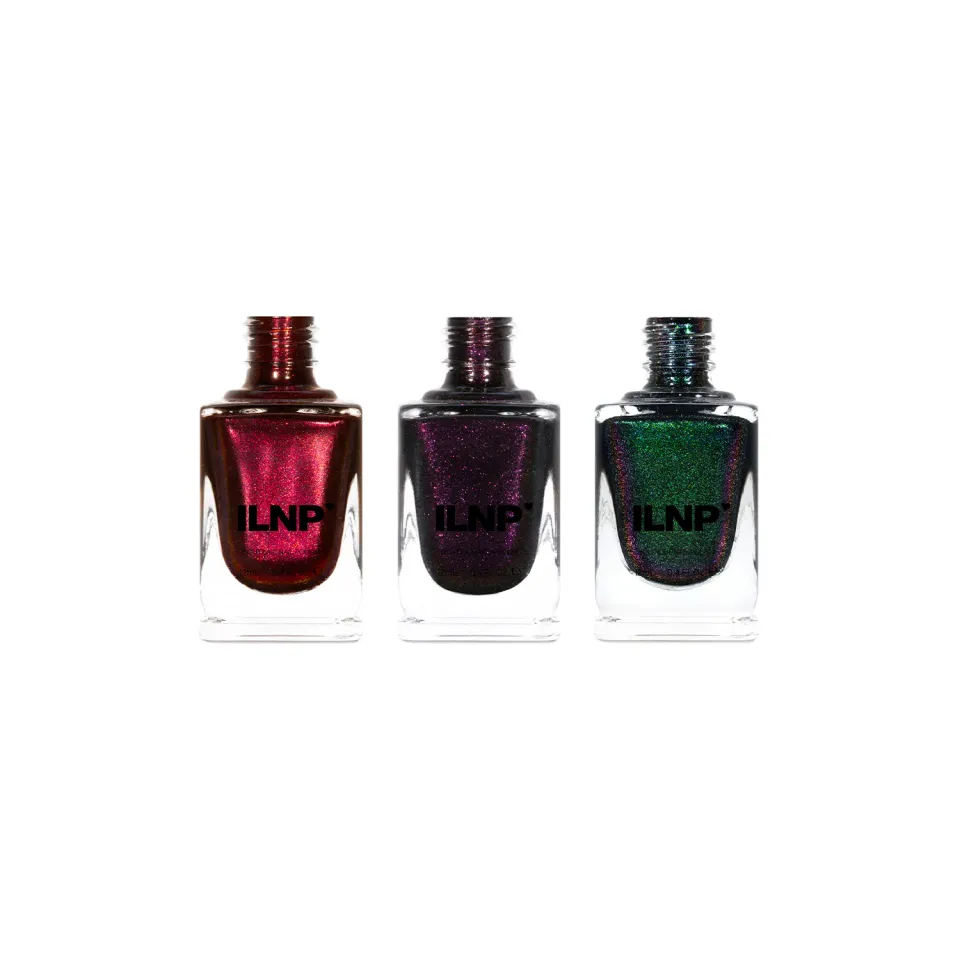ILNP Black Cat Bundle nagellack 3-pack mörk