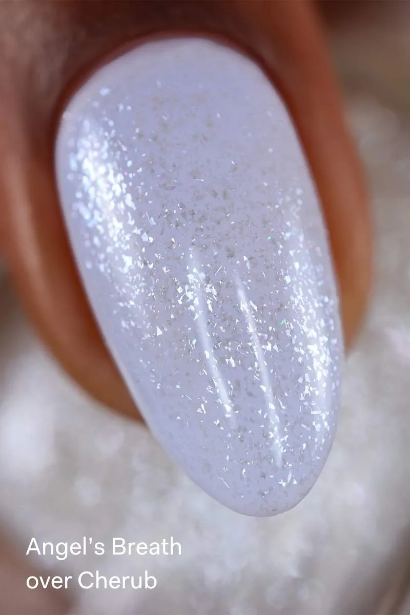 Cirque Colors Angel's Breath shimmer topper silvervitt