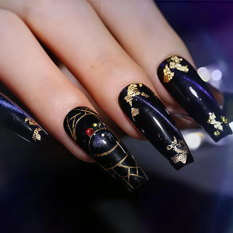 modelones Cosmic Explosion cat eye gellack 2-pack svart 7 ml