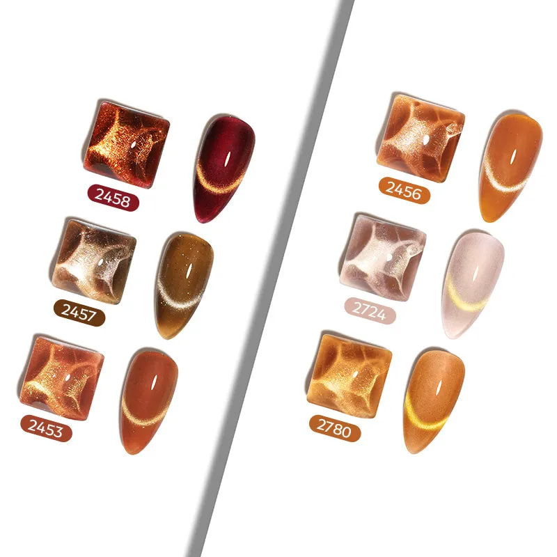 modelones Golden Glow gellack 6-pack guld cat eye