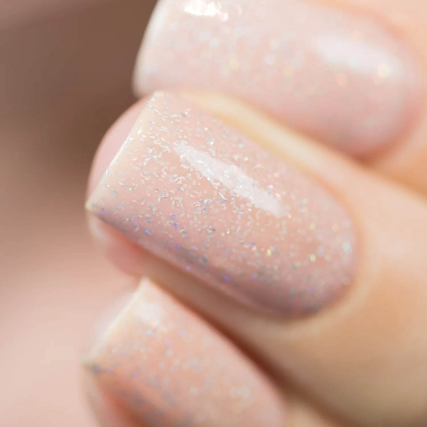 ILNP Birthday Suit nagellack nude holografisk