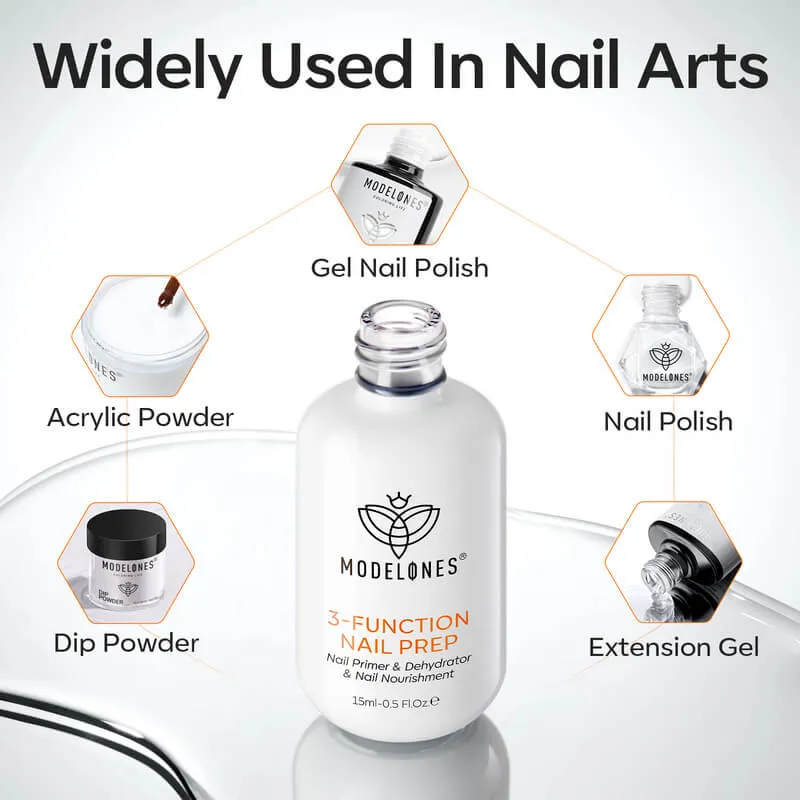 Modelones 3 in 1 Nail Primer nagelprimer vårdande