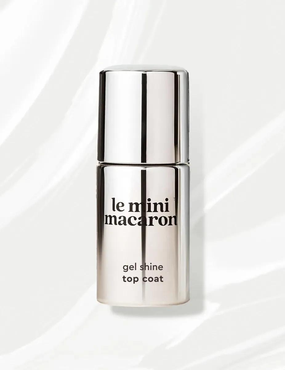 Le Mini Macaron Gel Shine top coat transparent glans