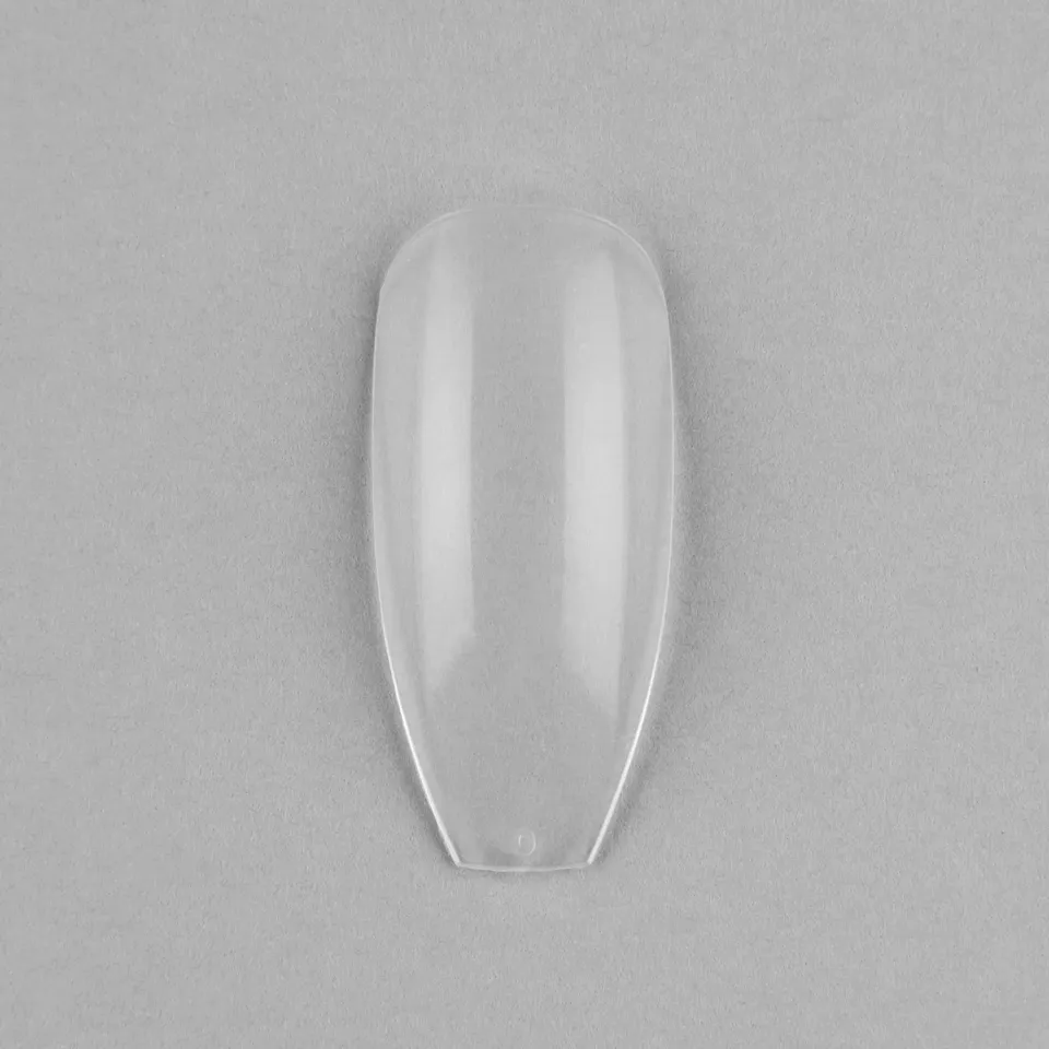 Iz Beauty Long Coffin nageltippar refill 50-pack transparent