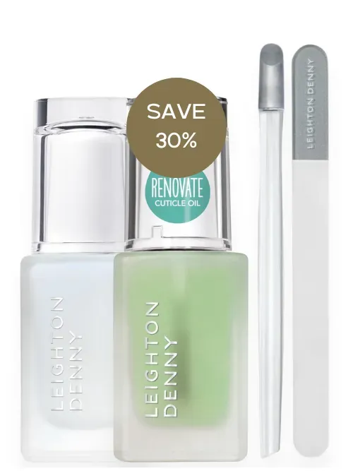 Leighton Denny Express Brightening manikyrset 4 delar
