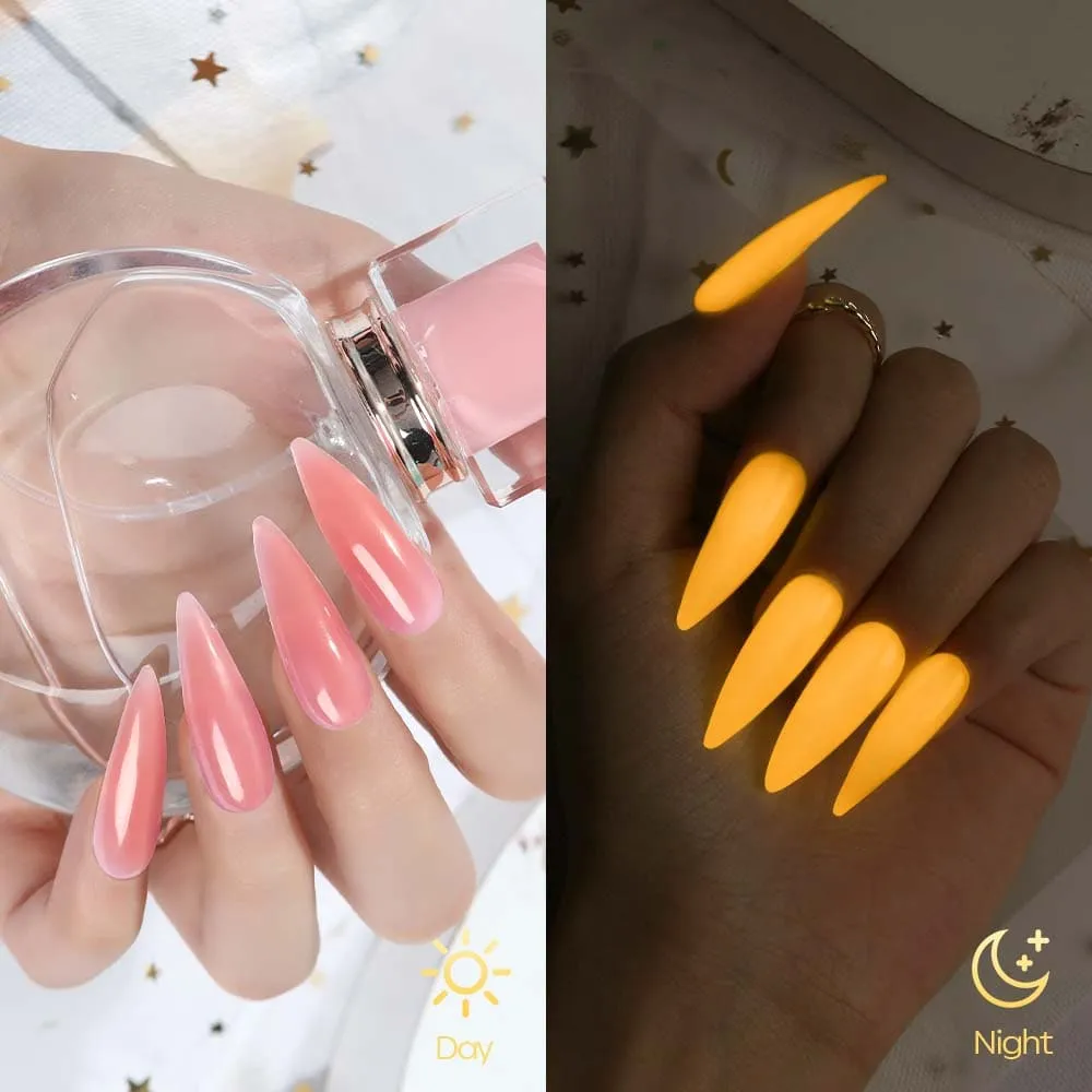 modelones luminous polygel salmon pink 15g selvlysande