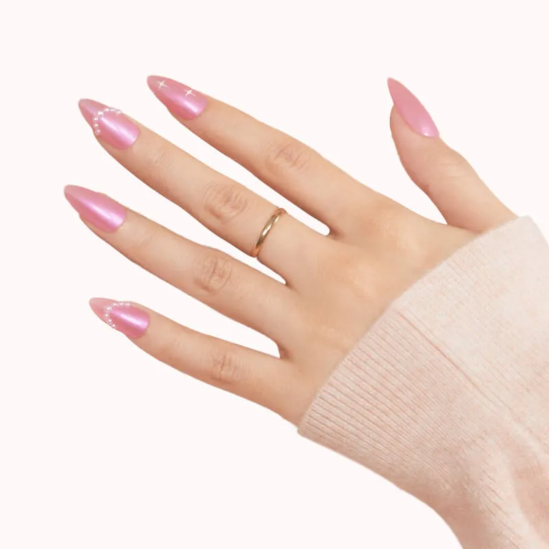 Modelones Blush Pearl nagellack rosa shimmer