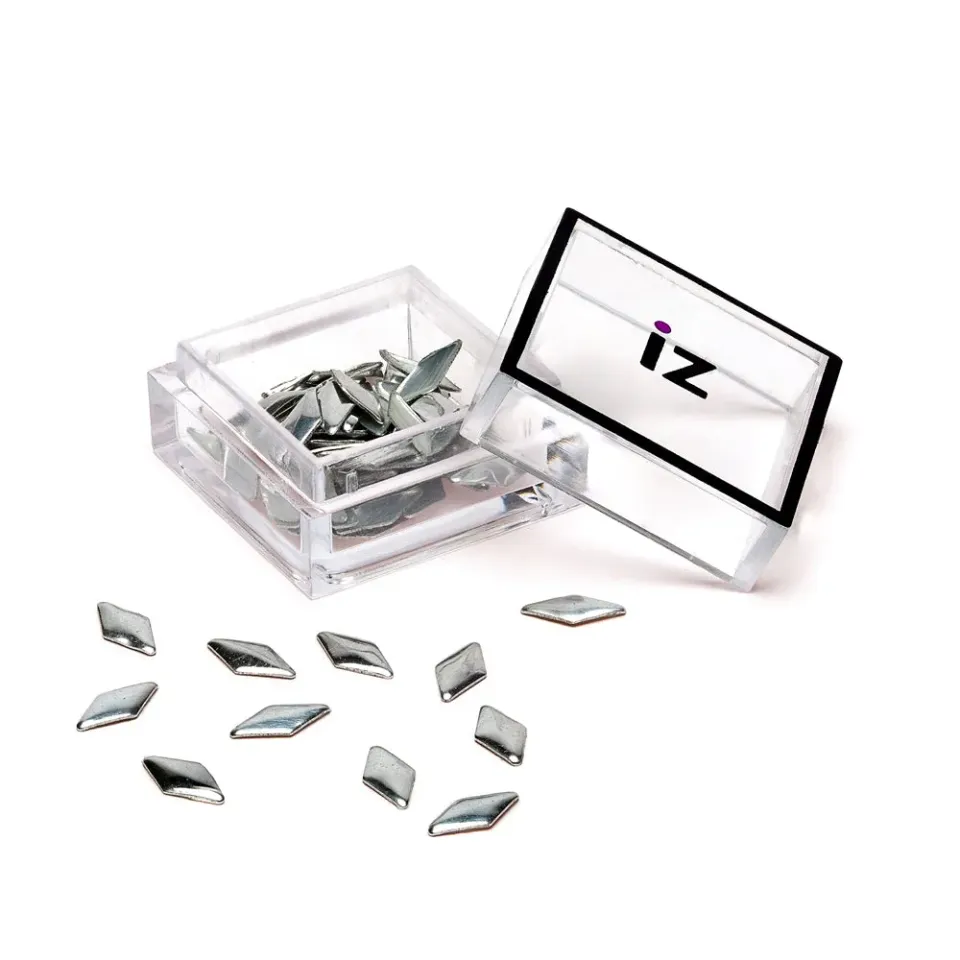 Iz Beauty Silver Diamond nageldekorationer 40-pack silver