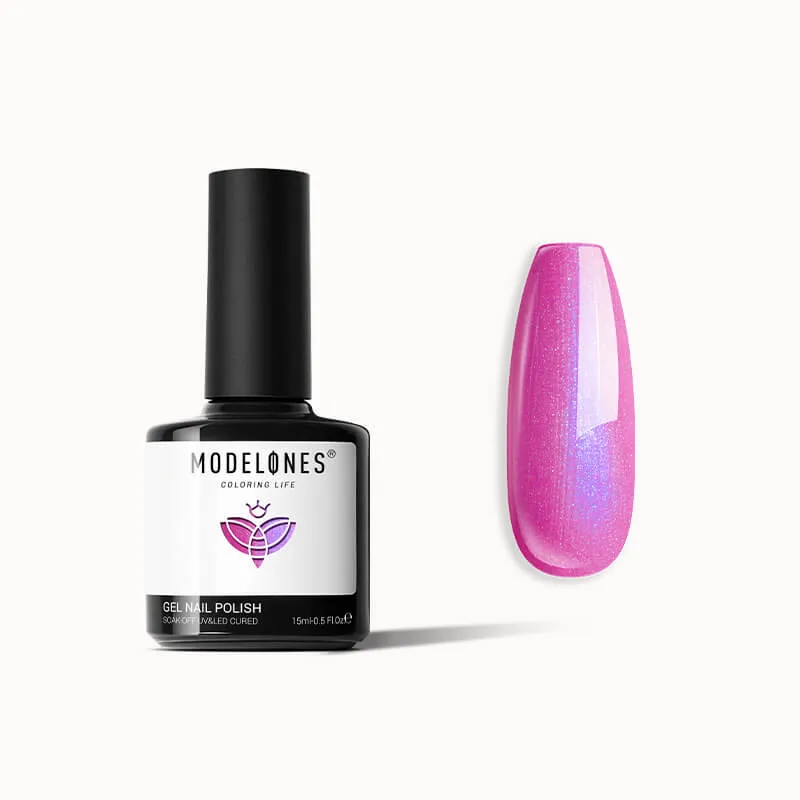 modelones Love Struck gellack kit 22-delar rosa glitter