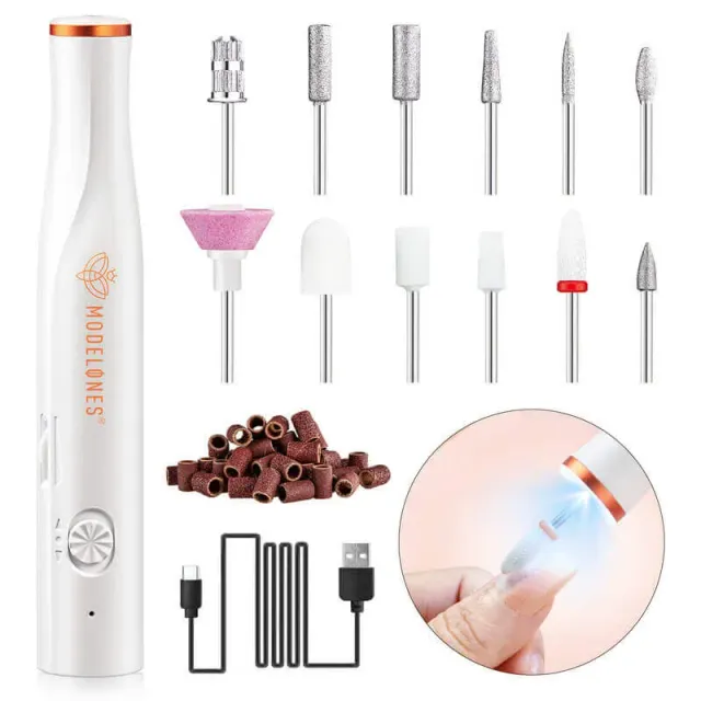Modelones elektrisk nagelslip sladdlös med LED 12 bits