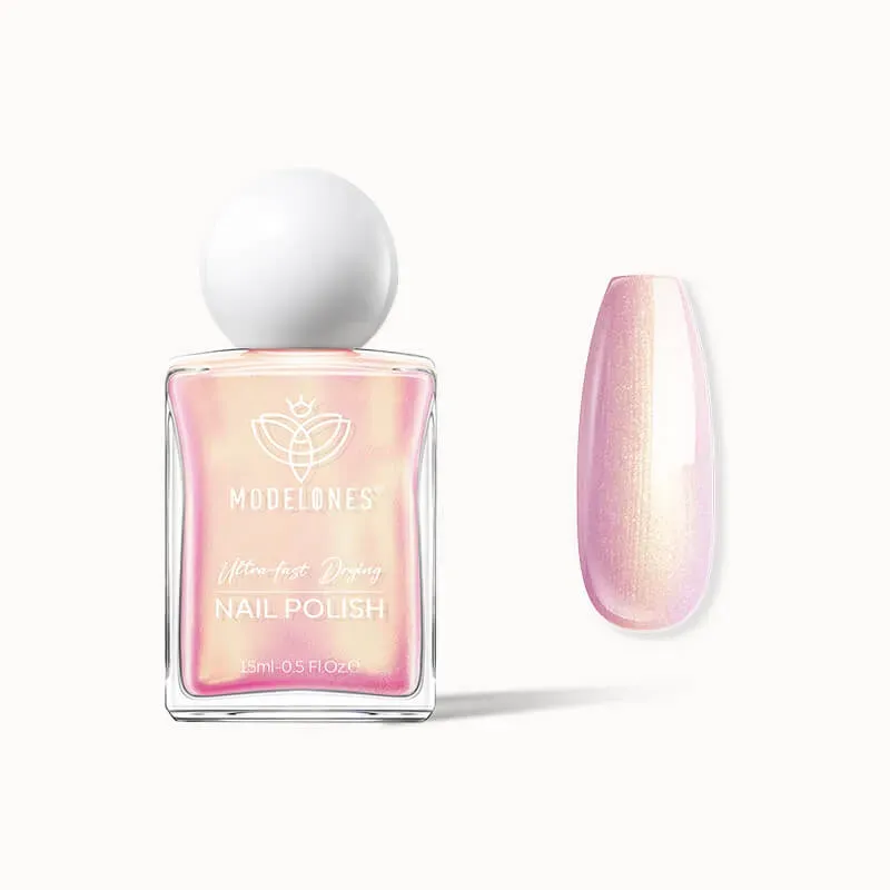 Modelones Luna Blush nagellack rosa shimmer