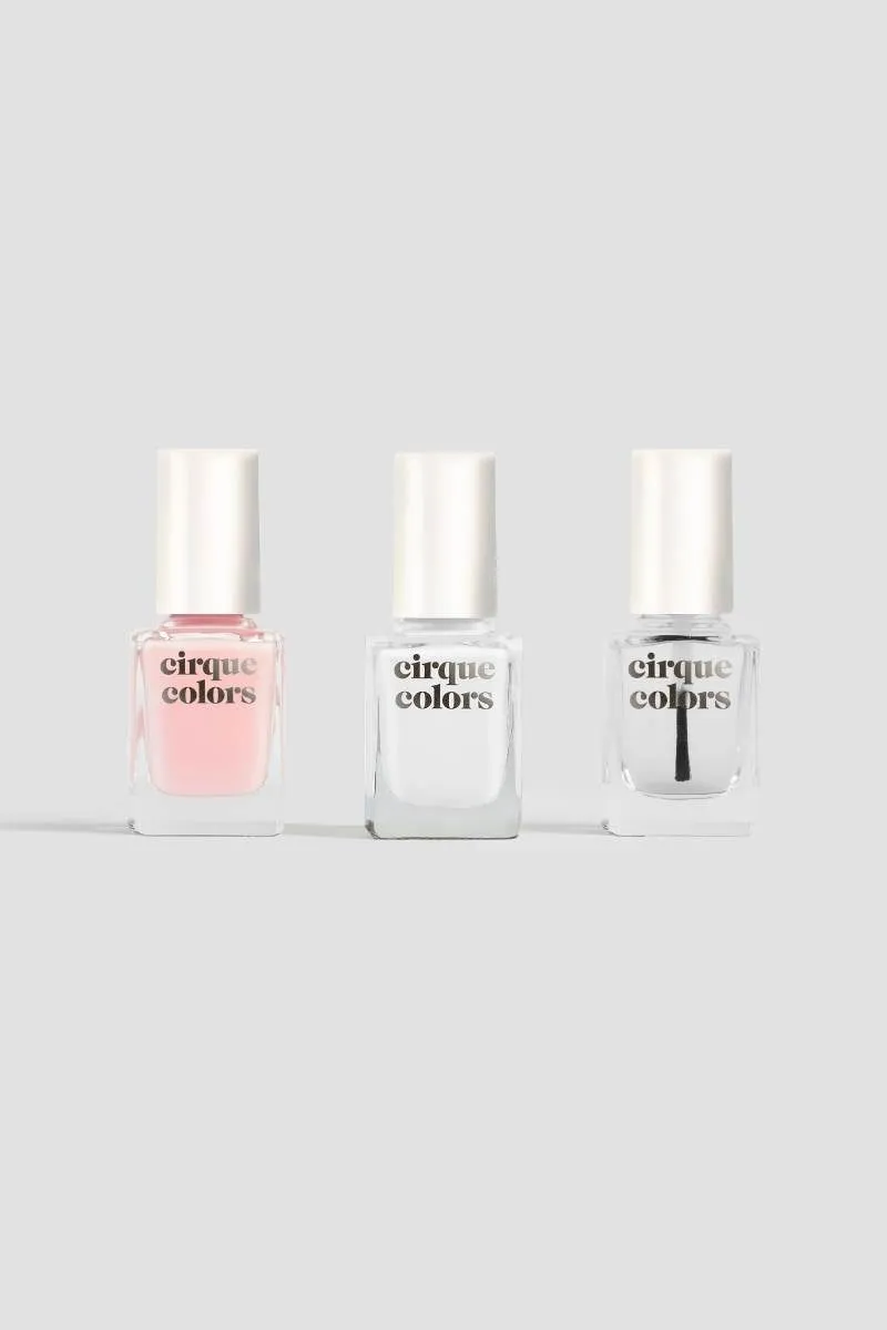 Cirque Colors Frenchy Trio set fransk manikyr 3-pack