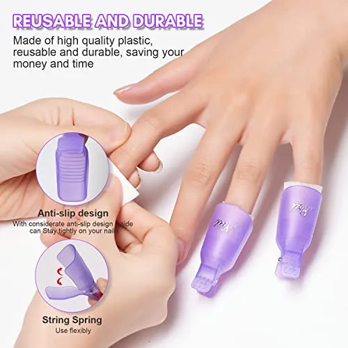 Makartt Remover Clips Kit nagelclips lila 20-pack