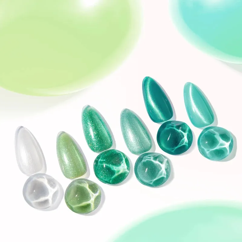 Modelones Sea Glass Greens gellack 6-pack cat eye