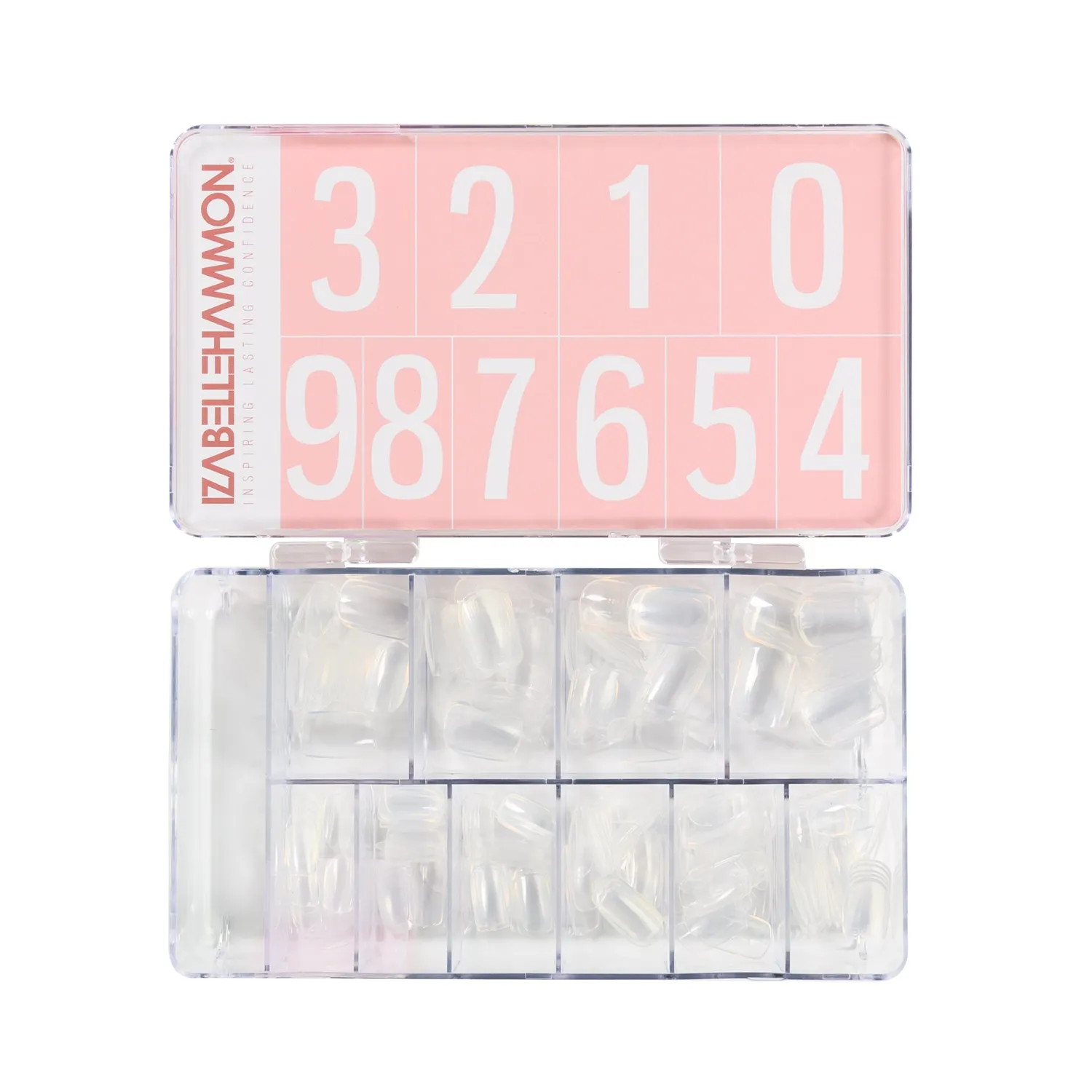 Iz Beauty Natural Short nageltippar fullcover 200-pack