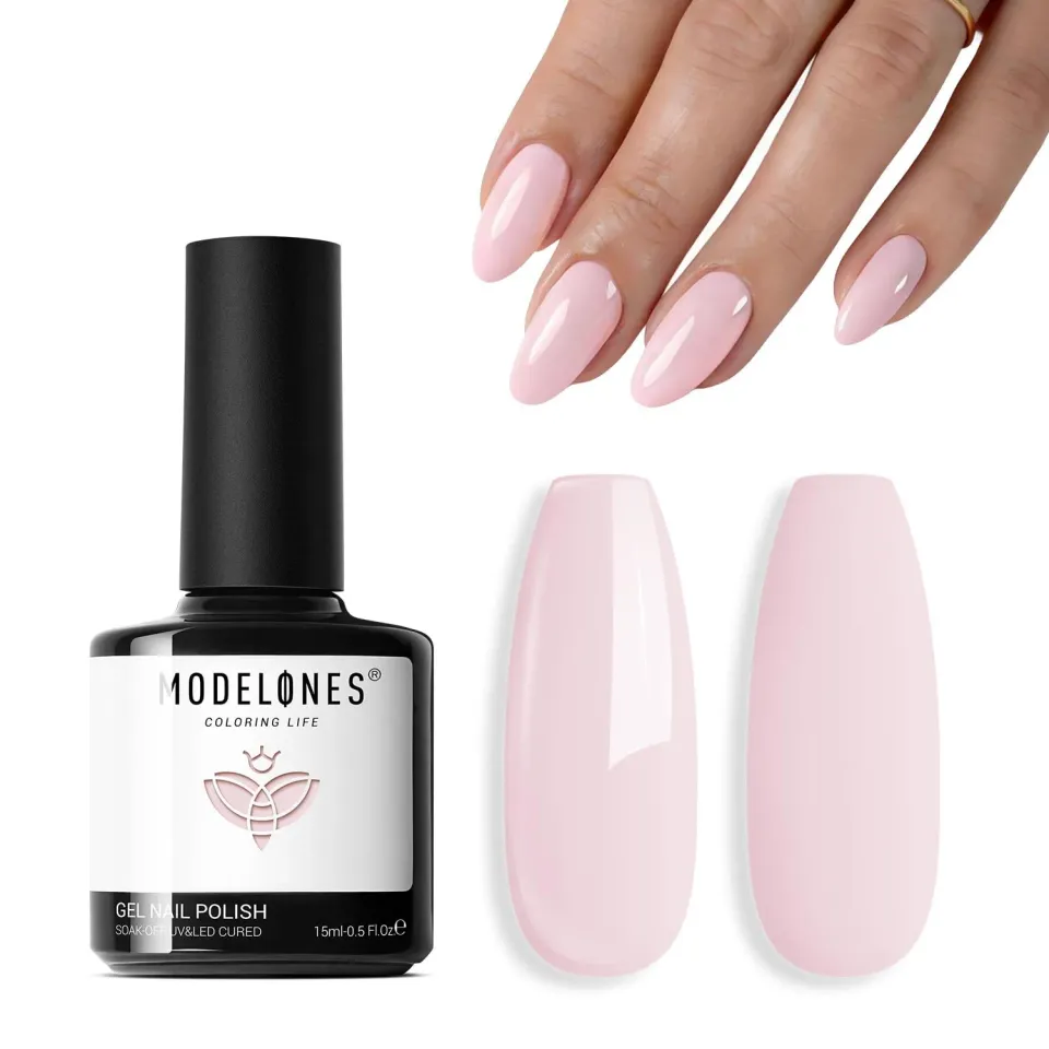 Modelones Baby Pink gellack 15 ml ljusrosa