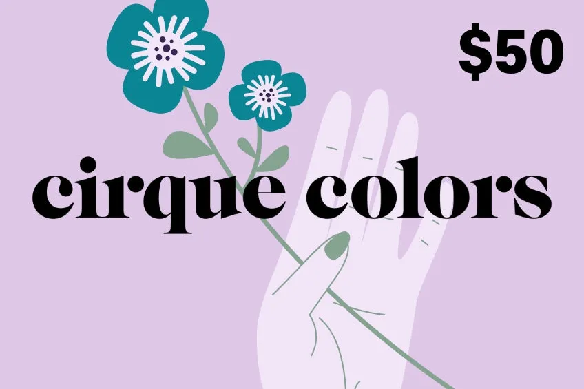 Cirque Colors Presentkort digitalt presentkort för nagellack