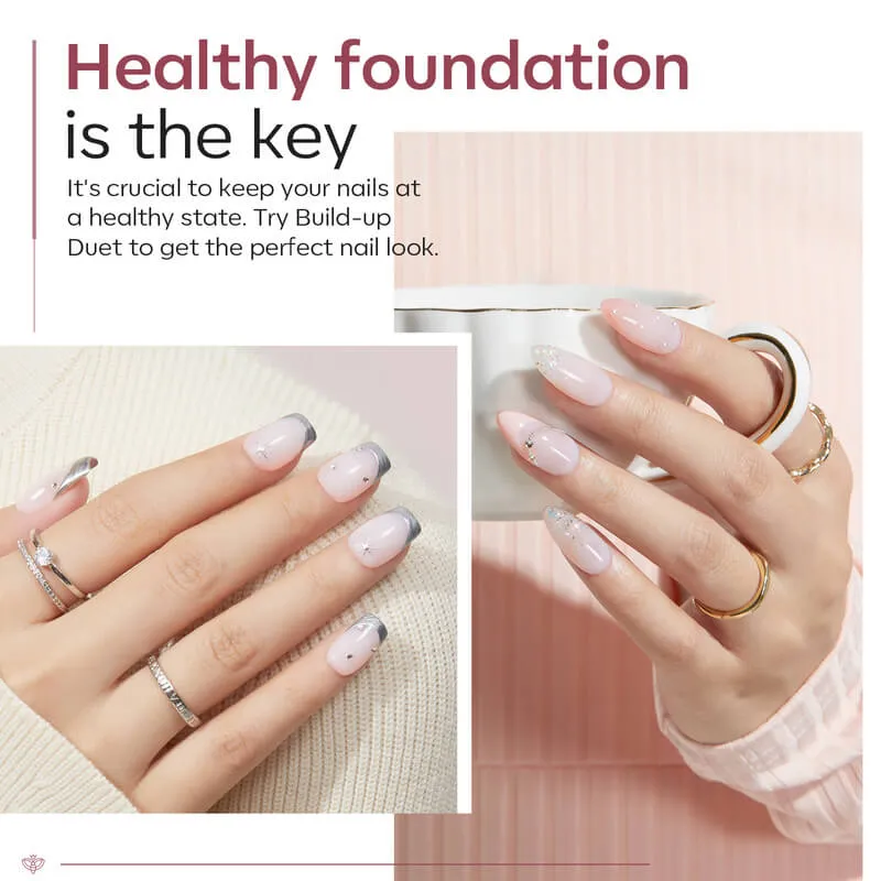Modelones Builder Gel Nude Pink nagelgel set top coat 2x10ml