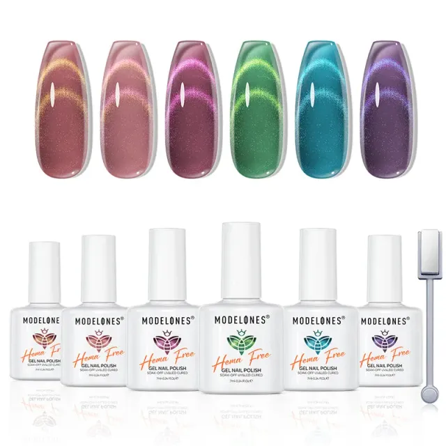 Modelones Gloaming Coral gellack 6-pack cat eye