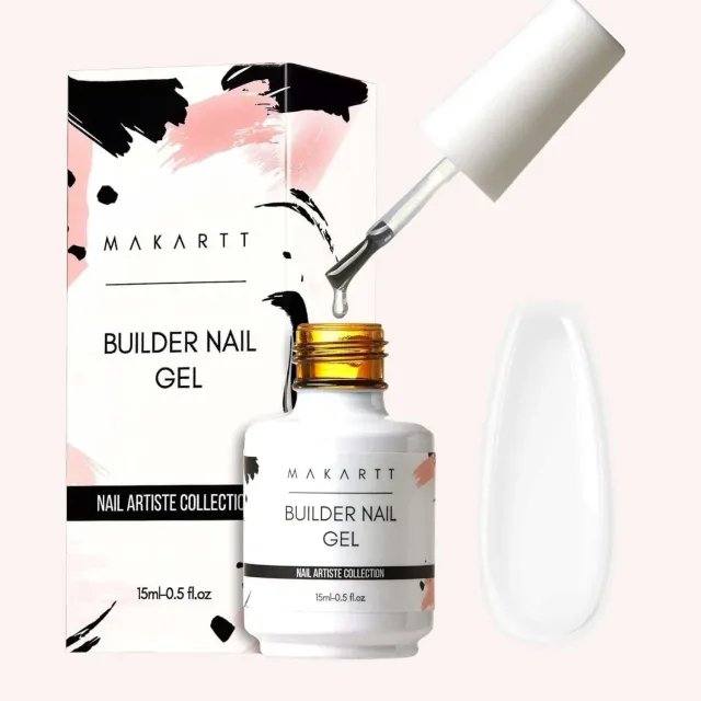 Makartt Buildergel Clear 15ml Transparent Förstärkning