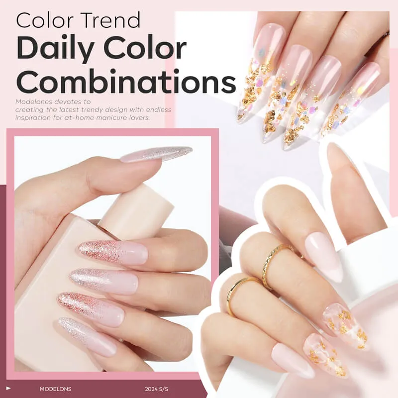 Modelones 8-in-1 Builder Gel duo clear nude