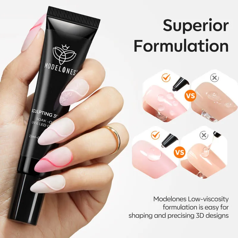 Modelones Sculpting 3D nagelgel formbar
