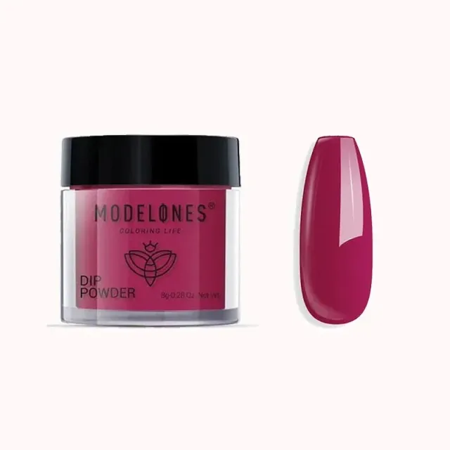 Modelones Dark Rose 337 dippingpulver mörkröd cream 8g