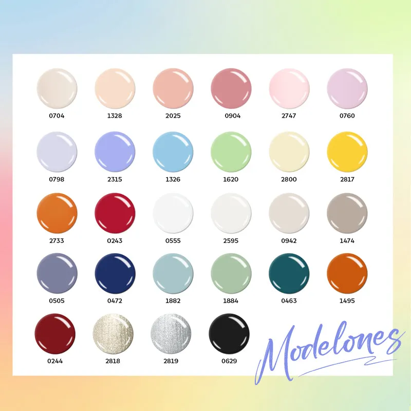 Modelones Mild Palette gellack set kräm pastell