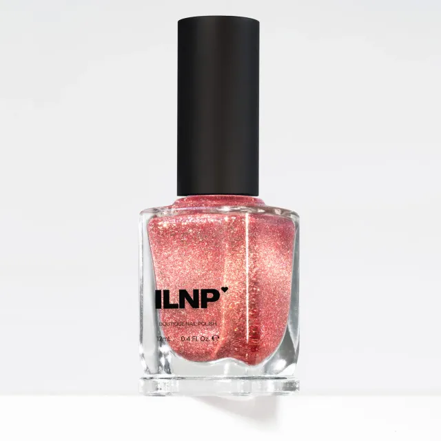 ILNP Rosé magnetiskt nagellack rosa holo