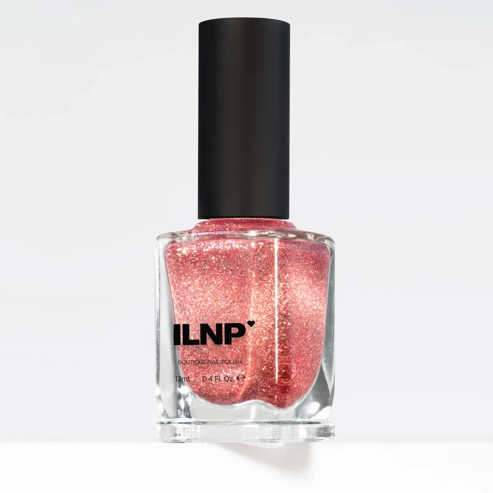 ILNP Rosé magnetiskt nagellack rosa holo